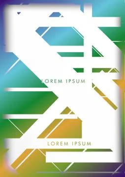 Abstract Hipster Lines Background . Vector design with a mix of colors and sh Stock Illustration