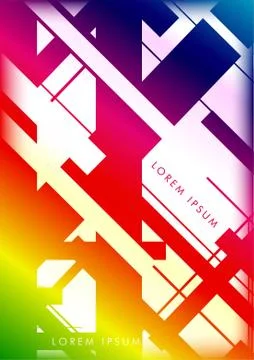 Abstract Hipster Lines Background . Vector design with a mix of colors and sh Stockillustratie