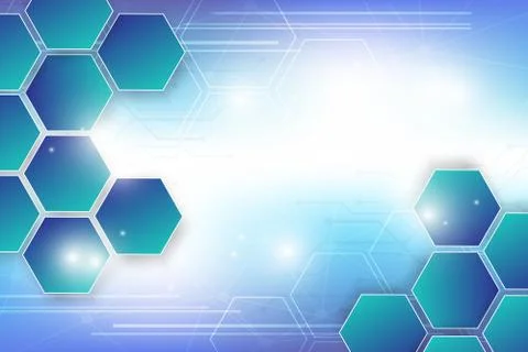 Abstract hitech technology background with hexagons,vector 스톡 일러스트