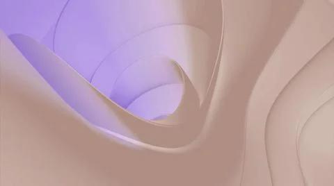Abstract hole inside light pink or beige tunnel. Design. Corridor with bended イラスト素材