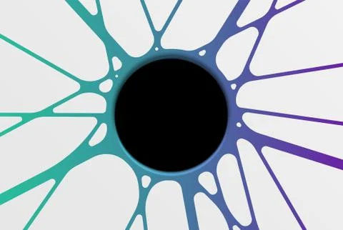 Abstract hole template with colorful pattern Stock Illustration