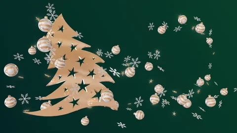Abstract Holiday Background 3D on a seamless loop Stock Footage 228049352