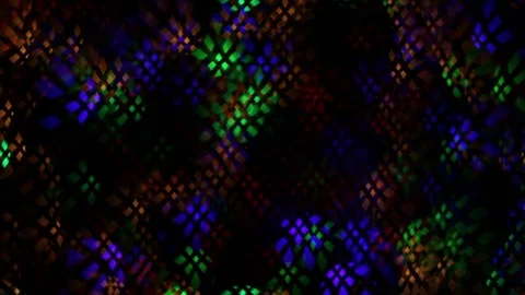 Abstract holiday background of blinking lights with complex lattice pattern Stock Footage 72605459