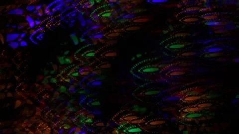 Abstract holiday background of blinking lights with complex web pattern. Stock Footage 72606120