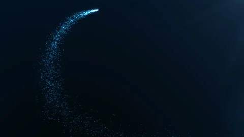 Abstract holiday background with shining blue sparkling particles. Stock Footage 101866338
