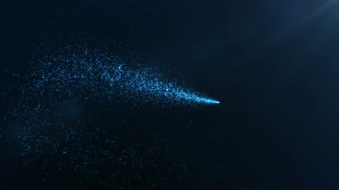 Abstract holiday background with shining blue sparkling particles. Stock Footage 101905602