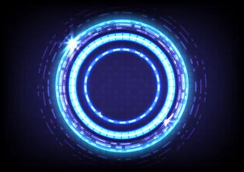 Abstract hologram hi-tech background. Virtual reality technology innovation.  イラスト素材