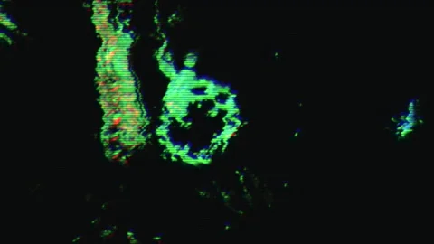 Abstract holographic background. Data mosh concept, Digital animation. Stock Footage 147957164