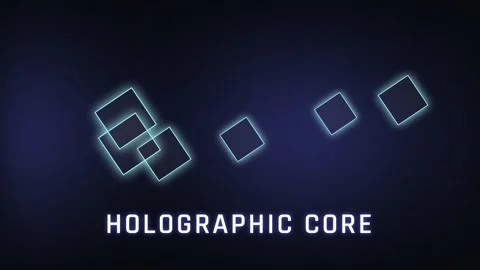 Abstract holographic data visualization of glowing interconnected network t.. Stock Footage 337656066