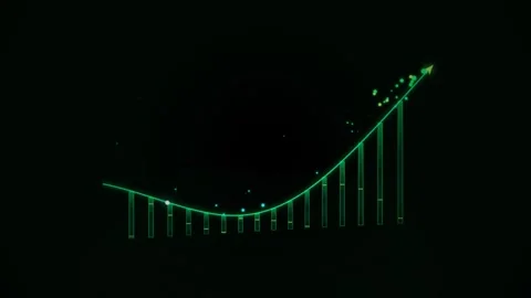 Abstract Holographic Exponential Growth Grid 4K Seamless Motion Loop Stock Footage 343698803