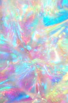 Abstract holographic foil texture background banner. Festive blur backdrop. Stock Illustration