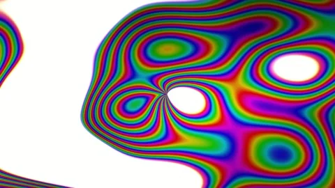 Abstract holographic gradient animated background with purple mid colors Video stock 331259586