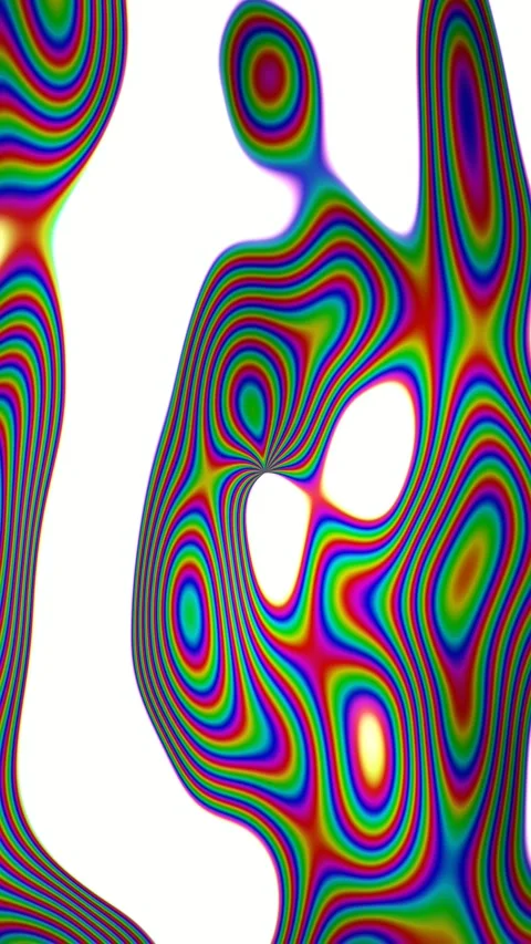 Abstract holographic gradient animated background with violet soft colors Stock Footage 331268265