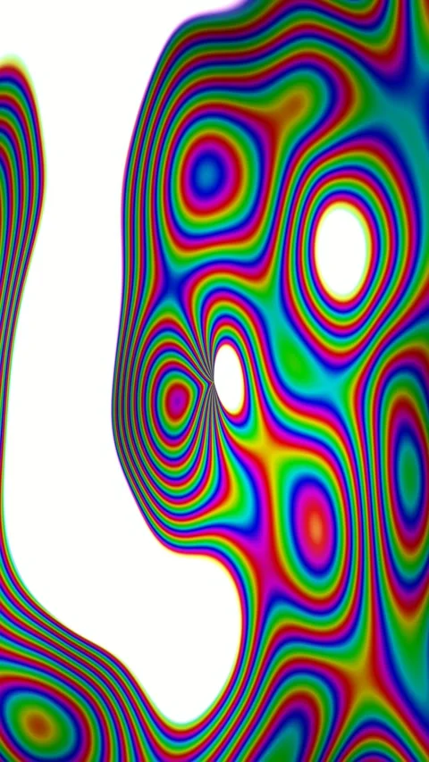 Abstract holographic gradient animated background with vermillion mid colors Stock Footage 331272378