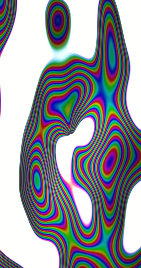 Abstract holographic gradient animated background with sky mid colors Stock Footage 331550640