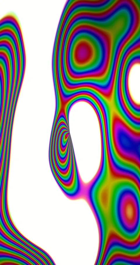 Abstract holographic gradient animated background with purple mid colors Video stock 331555208