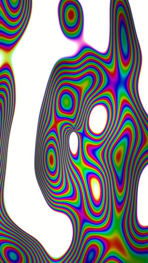 Abstract holographic gradient animated background with cyan mid colors Stock Footage 331727719