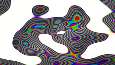 Abstract holographic gradient animated background with vermillion deep colors Stock Footage 331753220