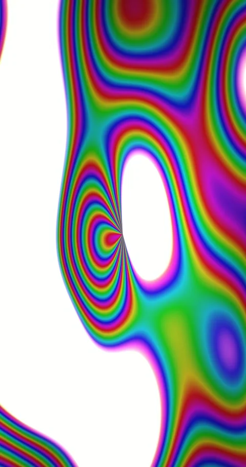 Abstract holographic gradient animated background with vermillion soft colors Stock Footage 332164418