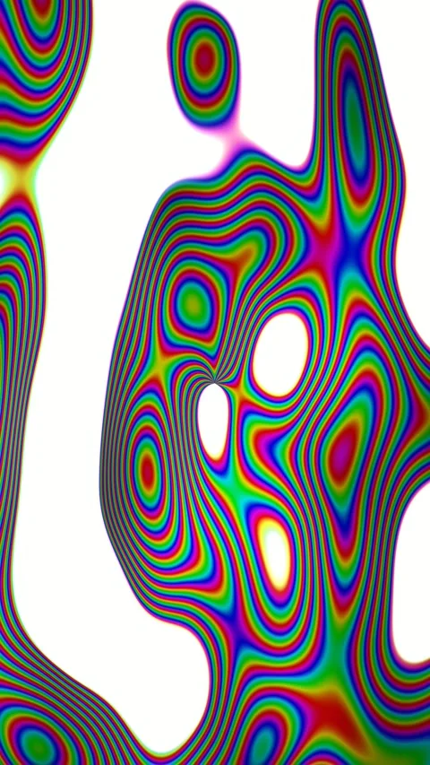 Abstract holographic gradient animated background with ruby soft colors Stockbeeldmateriaal 332184734