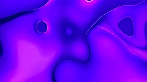 Abstract holographic gradient liquid paint animation. Stock-Footage 146345450