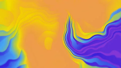 Abstract holographic moving wave pattern background. 3d render loop animation 4K Stock Footage 165199553