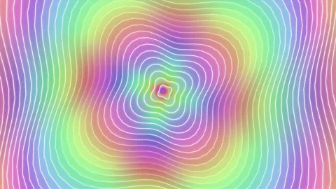 Abstract Holographic Oil Slick Vortex Graphic Background with Sunset Pastel.. Stock Footage 340380163