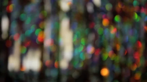 Abstract holographic rainbow background with multicolored bokeh Stock Footage 167168176
