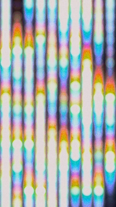 Abstract holographic vertical light leaks bokeh Stock Footage 344379055