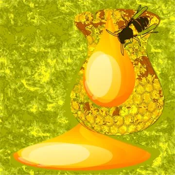 Abstract honey Stock Illustration