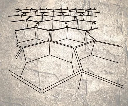 Abstract honeycomb background Stock Illustration