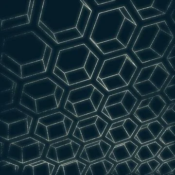 Abstract honeycomb background Ilustración de archivo