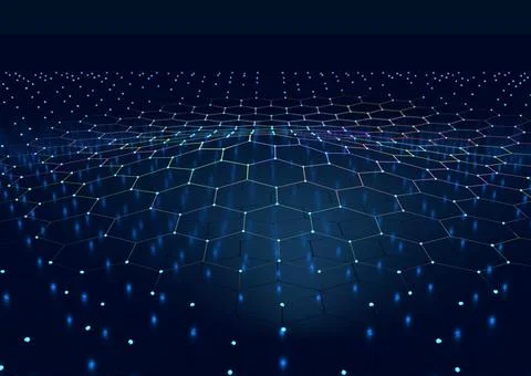 Abstract honeycomb background Ilustración de archivo