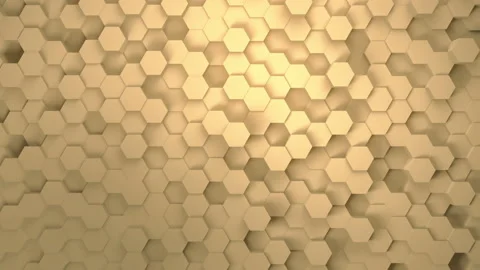Abstract honeycomb background. Lightweight, minimal, clean, moving hexagonal Stock Footage 133396229