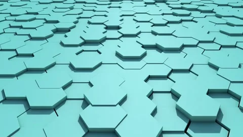 Abstract Honeycomb Background Loop. 3d illustration. Stock Footage 142763581