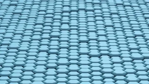 Abstract Honeycomb Background Loop. 3d illustration. Stock Footage 142763582