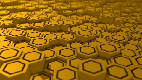 Abstract Honeycomb Background Loop wide angle. Light, minimal, clean, moving Stock Footage 120055505