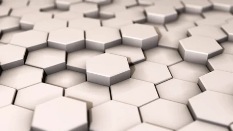 Abstract Honeycomb Background Loop wide angle. Light, minimal, clean, moving Stock-Footage 121079066