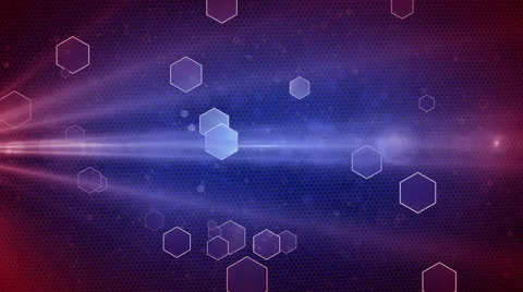 Abstract Honeycomb background red-blue Stock Footage 67818221
