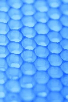 Abstract honeycomb cells pattern in blue tones Stock Photos