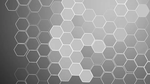 Abstract honeycomb hexagon pattern on gradient background animation Stock Footage 329201952