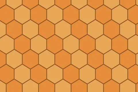 Abstract honeycomb pattern in orange and beige 스톡 일러스트