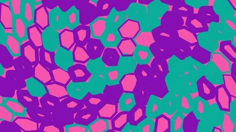 Abstract honeycomb pattern with pink blue and purple shapes イラスト素材
