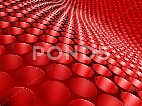 Abstract honeycomb red Stock Illustration