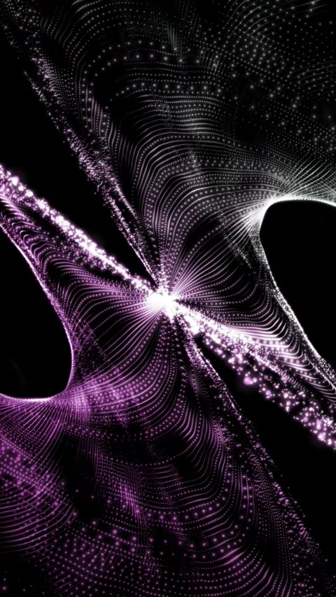 Abstract Horizon Twist Wire Frame Animation Seamless 3D Motion Loop Background Stock Footage 310026617