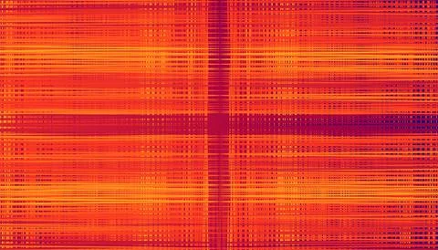 Abstract horizontal and vertical plaid gradient pucker and bloat tangle. Stock Illustration