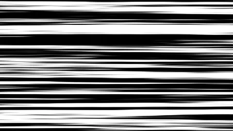 Abstract horizontal anime speed line background animation overlay. Black and Stock Footage 309652634