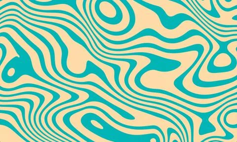 Abstract horizontal background with colorful waves. Trendy vector illustratio Illustrazione stock