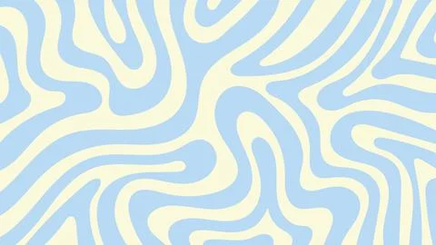 Abstract horizontal background with colorful waves.Style retro 60s, 70s Stock Illustration