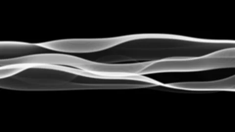 Abstract horizontal background flowing line ribbons creating animation Stock Footage 337006125